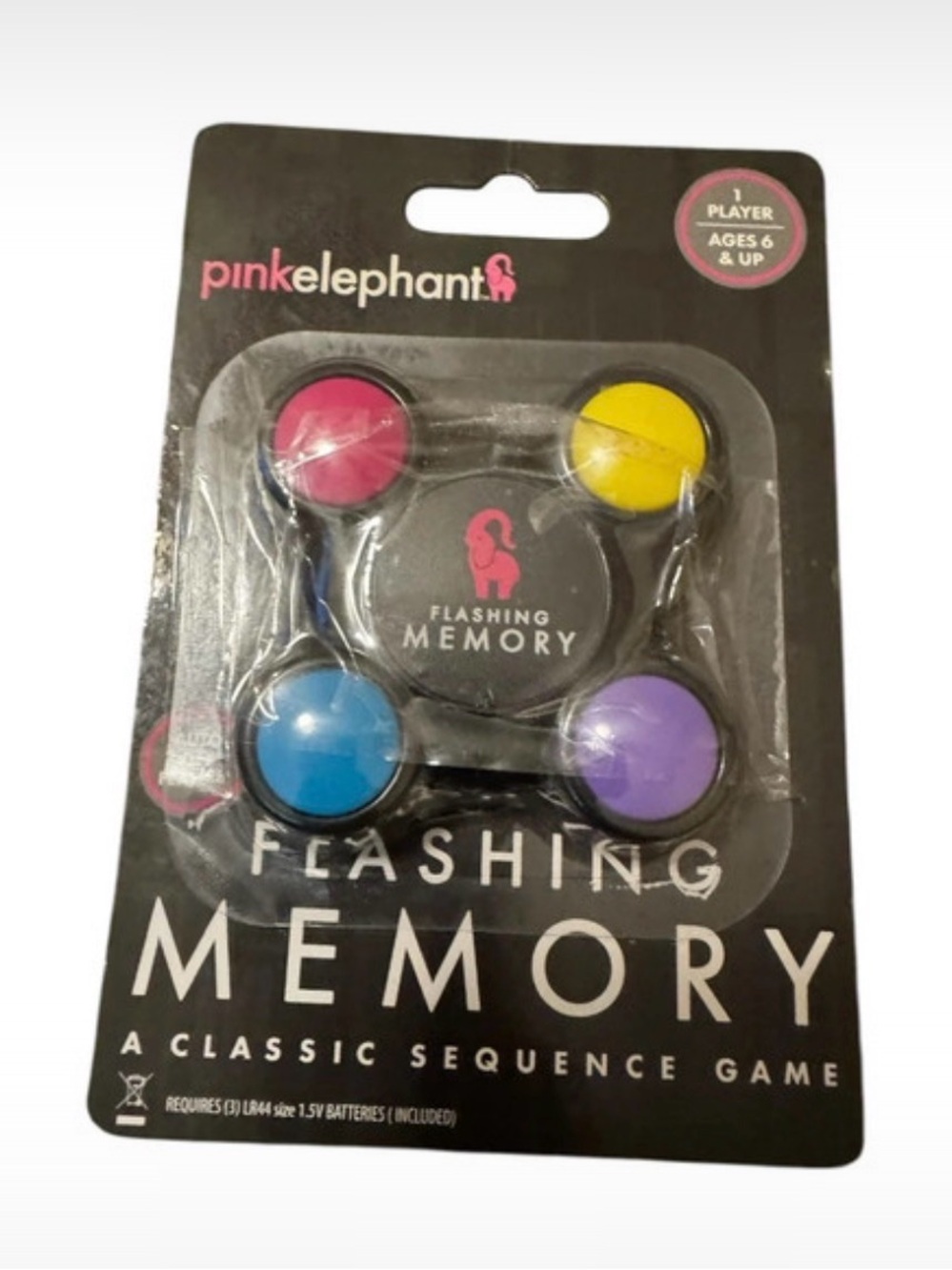 Pink Elephant Flashing Memory Game - Multicolor- New, Sealed